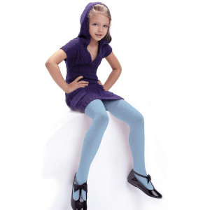 AGATKA viskozes zeķubikses meitenēm, Baby Blue, 92-98 cm | KIDO.LV