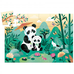 DJECO Silueta puzle – Panda (24 gab.), DJ07282 | KIDO.LV