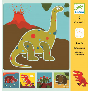 DJECO Trafareti – Dinozauri (5 gab.), DJ08863 | KIDO.LV