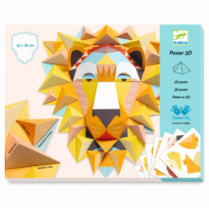 DJECO Papīra māksla - 3D plakāts - Karalis, DJ09447 | KIDO.LV