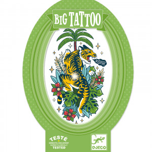 DJECO Lielizmēra tetovējums - Tīģeris, DJ09605 | KIDO.LV