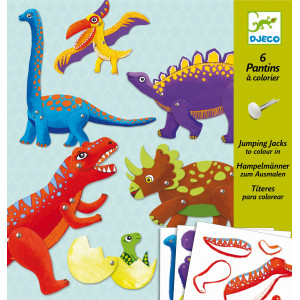 DJECO Papīra marionetes - Dinozauriņi, DJ09680 | KIDO.LV