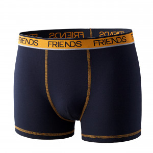 Zēnu bokseršorti FRIENDS bez sānu vīlēm, dark navy | KIDO.LV