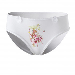 Meiteņu biksītes FRIENDS ar princesi, white | KIDO.LV