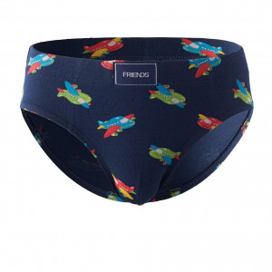 Zēnu biksītes FRIENDS ar lidmašīnām, dark navy | KIDO.LV