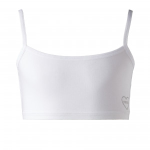 Meiteņu tops FRIENDS ar regulējamām lencītēm, white | KIDO.LV