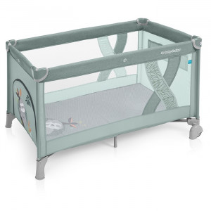 Baby Design ceļojuma gulta SIMPLE NEW 04 GREEN | KIDO.LV