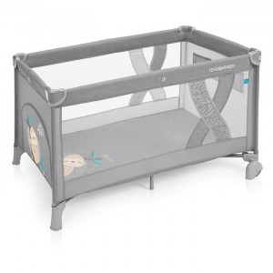 Baby Design ceļojuma gulta SIMPLE NEW 07 LIGHT GRAY | KIDO.LV