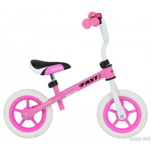 BABY MIX Līdzsvara velosipēds FAST 10", pink | KIDO.LV