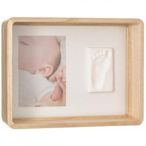 Baby Art komplekts mazuļa pēdiņas nospieduma izveidošanai "Deep frame wooden" 