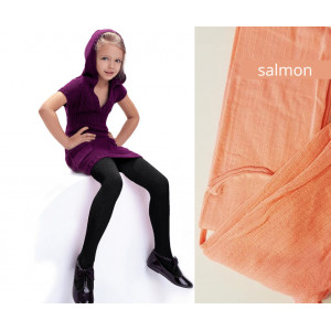 AGATKA viskozes zeķubikses meitenēm, Salmon, 116-122 cm | KIDO.LV