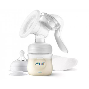 Philips Avent Manuālais krūts pumpis Lotus ar pudelīti, SCF430/10 | KIDO.LV