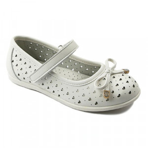 APAWWA Meiteņu kurpes - balerīnas, baltas | KIDO.LV