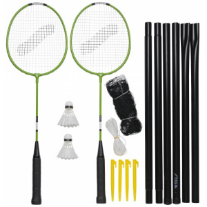 STIGA badmintona komplekts GARDEN Set ar tīklu, 2 raketēm un volānie | KIDO.LV