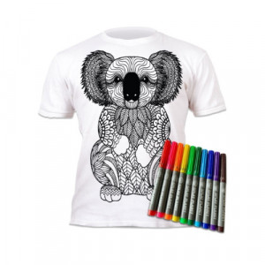 SPLAT PLANET Izkrāsojams T-krekls ar nomazgājamiem flomasteriem, KOALA | KIDO.LV