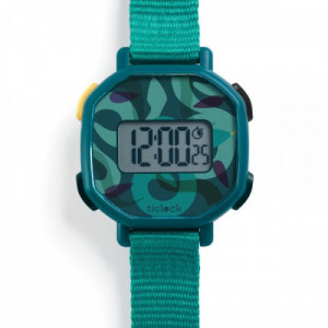 DJECO Digitālais rokas pulkstenis - Zaļas čūskas, DD00455 | KIDO.LV