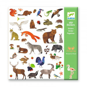 DJECO 160 uzlīmes – Fauna, DJ09285 | KIDO.LV