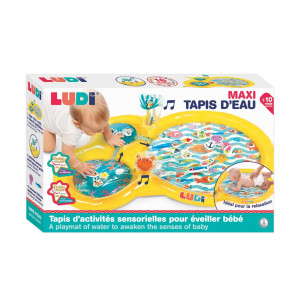LUDI Ūdens rotaļu paklājs mazuļiem, Dzeltens, 10+ mēn | KIDO.LV