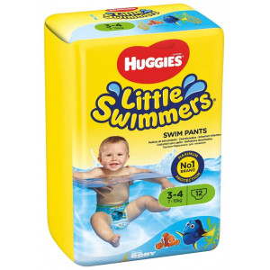 HUGGIES Little Swimmer autiņbiksītes peldēšanai 12gb. 7-15 kg | KIDO.LV