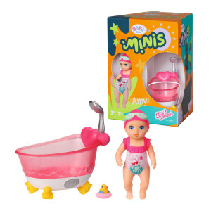 BABY BORN Minis rotaļu komplekts Vanna, Amy, 7 cm | KIDO.LV