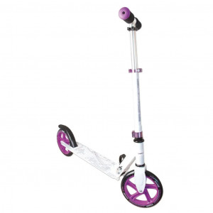 Muuwmi Aluminium Scooter skrejritenis 200 mm, balts/violets, AU117 | KIDO.LV
