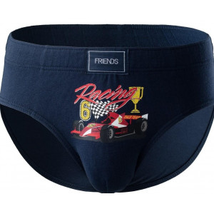 Zēnu biksītes FRIENDS ar sacīkšu formulu,  dark navy | KIDO.LV