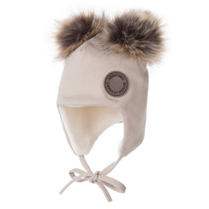 LENNE merino vilnas cepure mazuļiem PIPU, beige | KIDO.LV