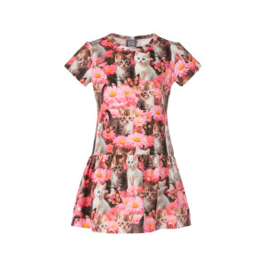 LENNE Rozā meiteņu kleita ar kaķīšiem "MELINA", 25624, 077 | KIDO.LV