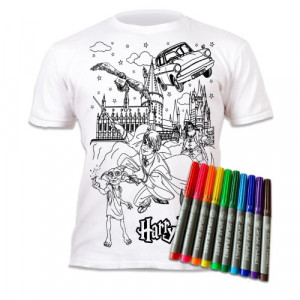 SPLAT PLANET Izkrāsojams T-krekls ar nomazgājamiem flomasteriem, Harry Potter | KIDO.LV