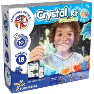 Science4you – Kristālu fabrika (spīd tumsā) - zinātniskais komplekts | KIDO.LV