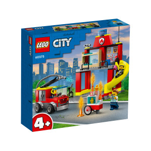 LEGO City Ugunsdzēsēju depo un ugunsdzēsēju auto 60375 | KIDO.LV