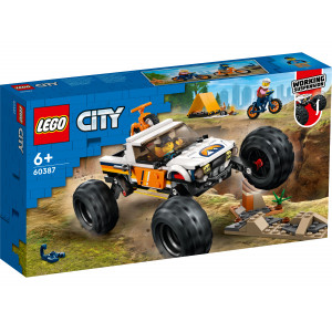LEGO City Piedzīvojumi ar 4x4 bezceļu auto 60387 | KIDO.LV