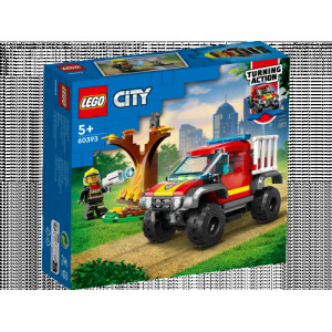 LEGO City Ugunsdzēsēju 4x4 glābšanas auto 60393 | KIDO.LV