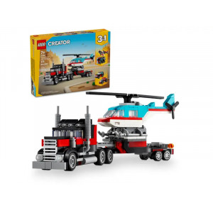 LEGO CREATOR  Kravas auto ar platformu un helikopteru 31146 | KIDO.LV