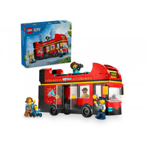 LEGO City Sarkans divstāvu ekskursiju autobuss 60407 | KIDO.LV