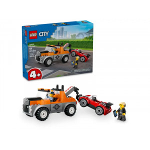 LEGO City Vilcējauto un sporta auto remonts 60435 | KIDO.LV