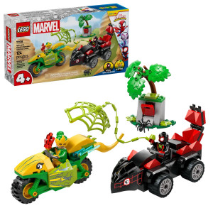 LEGO Spidey Spin un Electro dinozauru transportlīdzekļu pakaļdzīšanās 11198 | KIDO.LV