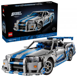 LEGO Technic 2 Fast 2 Furious Nissan Skyline GT-R (R34) auto 42210 | KIDO.LV