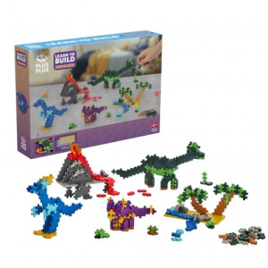 PLUS PLUS Konstruktors Learn To Build, Dinosaurs, 600 gab., 3918 | KIDO.LV