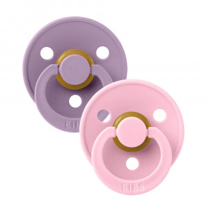 BIBS COLOR lateksa māneklis - 2gb Lavender/Baby Pink | KIDO.LV