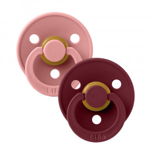 BIBS COLOR lateksa māneklis - 2gb Dusty Pink/Elderberry | KIDO.LV