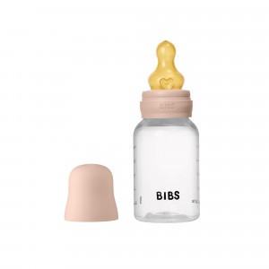 BIBS Plastmasas barošanas pudelīte zīdaiņiem 150ml, Lēna plūsma, Blush | KIDO.LV