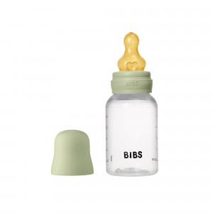 BIBS Plastmasas barošanas pudelīte zīdaiņiem 150ml, Lēna plūsma, Sage | KIDO.LV