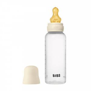 BIBS Plastmasas barošanas pudelīte zīdaiņiem 270ml, Vidēja plūsma, Ivory | KIDO.LV