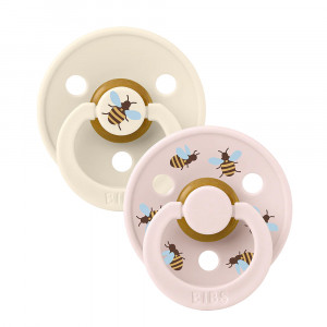 BIBS STUDIO Urban Garden lateksa māneklis - 2gb Bumblebee Ivory Mix | KIDO.LV