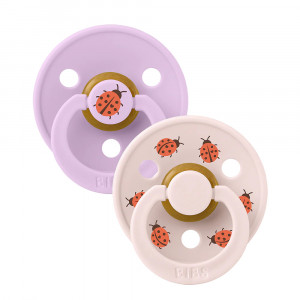 BIBS STUDIO Urban Garden lateksa māneklis - 2gb Ladybug Violet Sky Mix | KIDO.LV