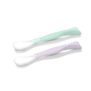 Baby Ono elastīgas karotītes 2gb, violeta un zaļa, 1066/03 | KIDO.LV