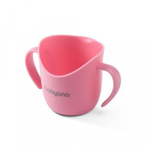 Baby Ono Ergonomiska mācību krūzīte FLOW, rozā, 1463/04 | KIDO.LV