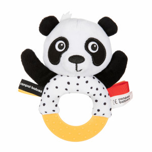 CANPOL Sensora rotaļlieta ar zobgrauzi - Panda, 68/086 | KIDO.LV