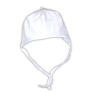 NICOLA Dubulta kokvilnas zīdaiņu cepurīte sasienama, 48, balta | KIDO.LV